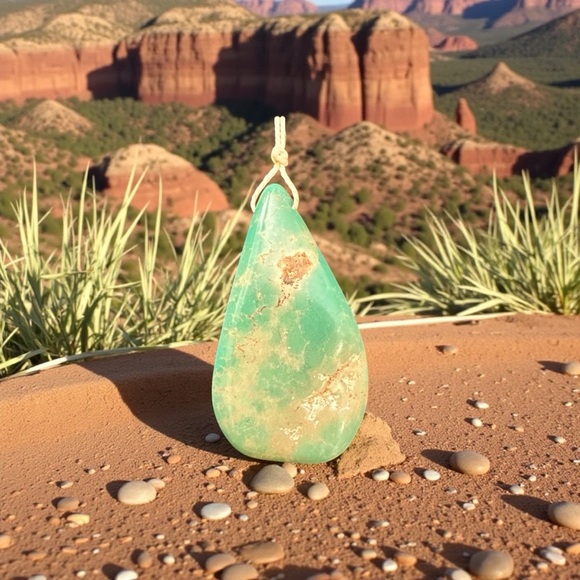 natural turquoise jewelry making Jewelry - Teardrop BIG Beautiful Turquoise Pendant